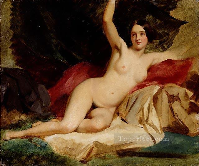 Female Nude in a Landscape female body William Etty Oil Paintings